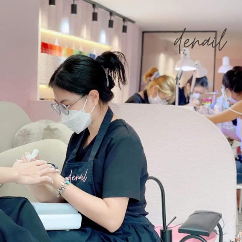 Hình ảnh tạp dề nail spa