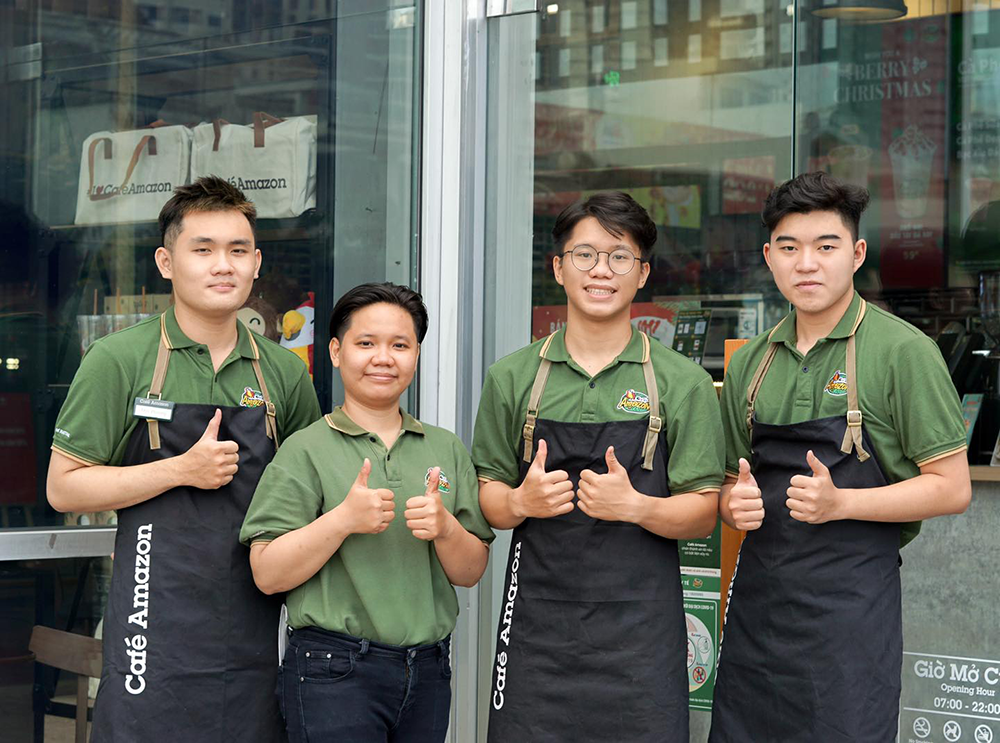 Tạp dề quán cafe Amazon