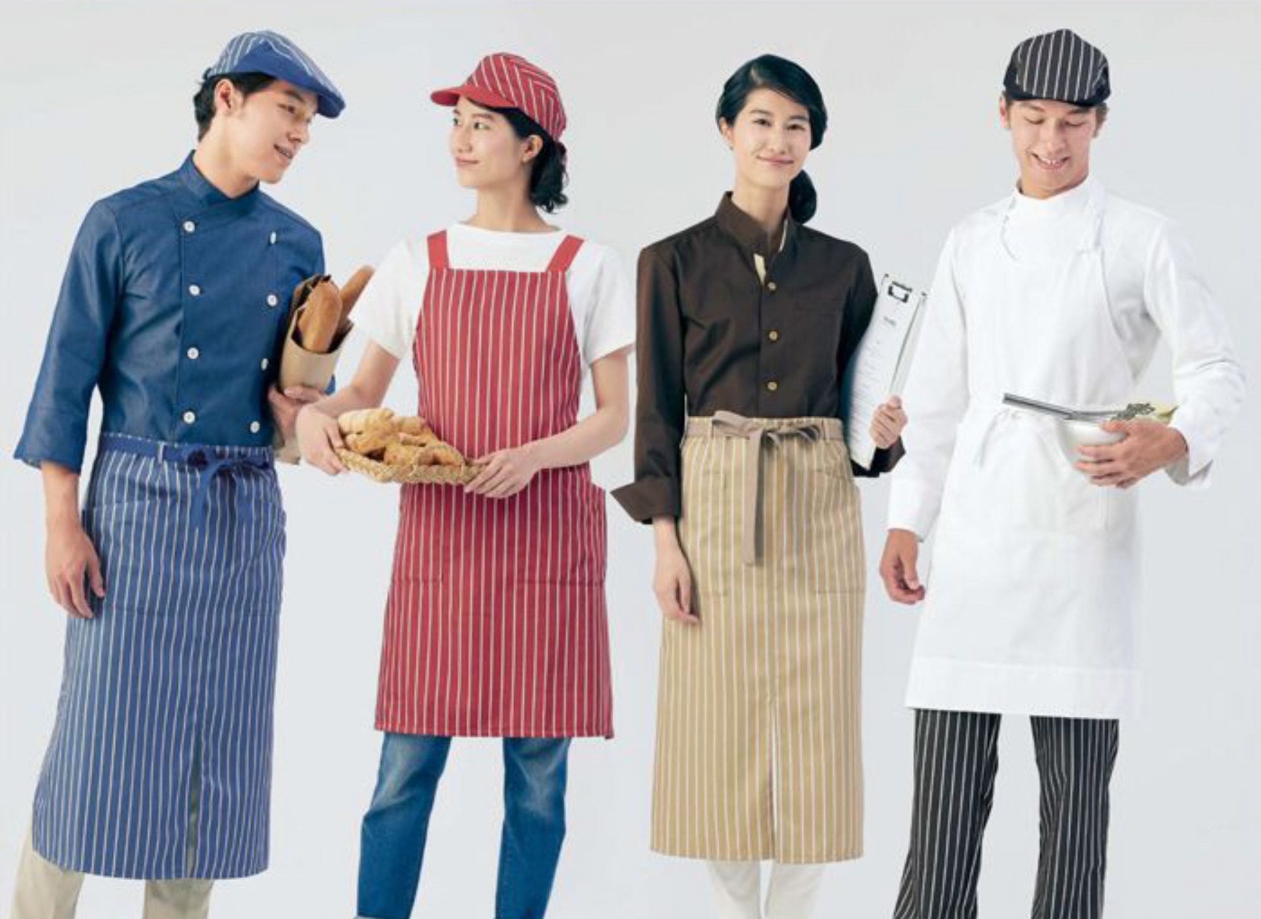Các loại tạp dề phổ biến trên thị trường với nhiều kiểu dáng khác nhau