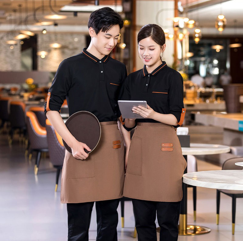 Hình ảnh tạp dề nhà hàng hiện đại