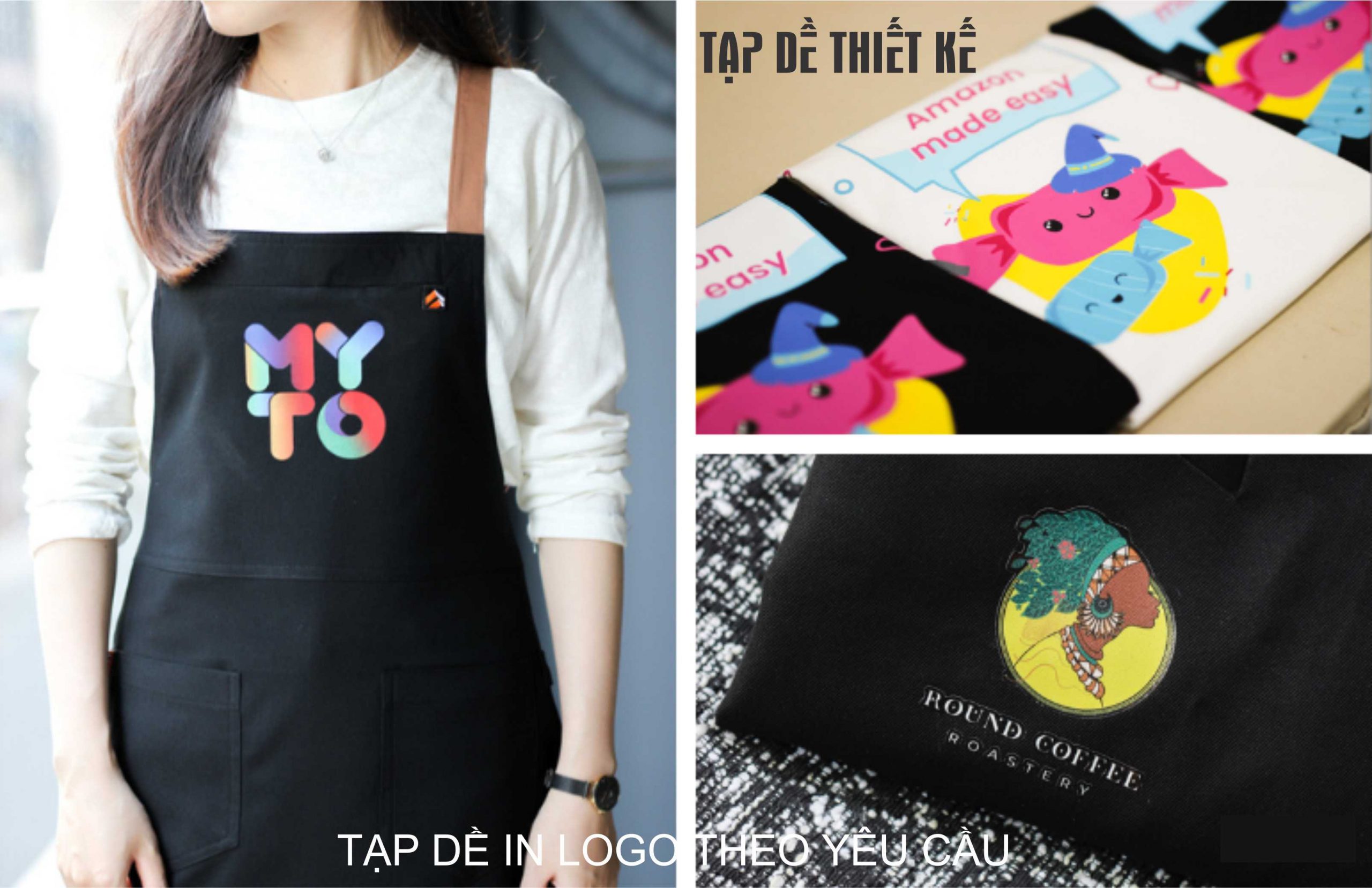 Nhận in tạp dề theo yêu cầu số lượng ít giá rẻ TPHCM