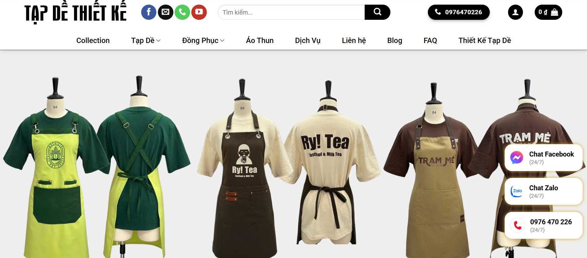 Shop Tạp Dề Thiết Kế – địa chỉ mua tạp dề uy tín tại TP.HCM