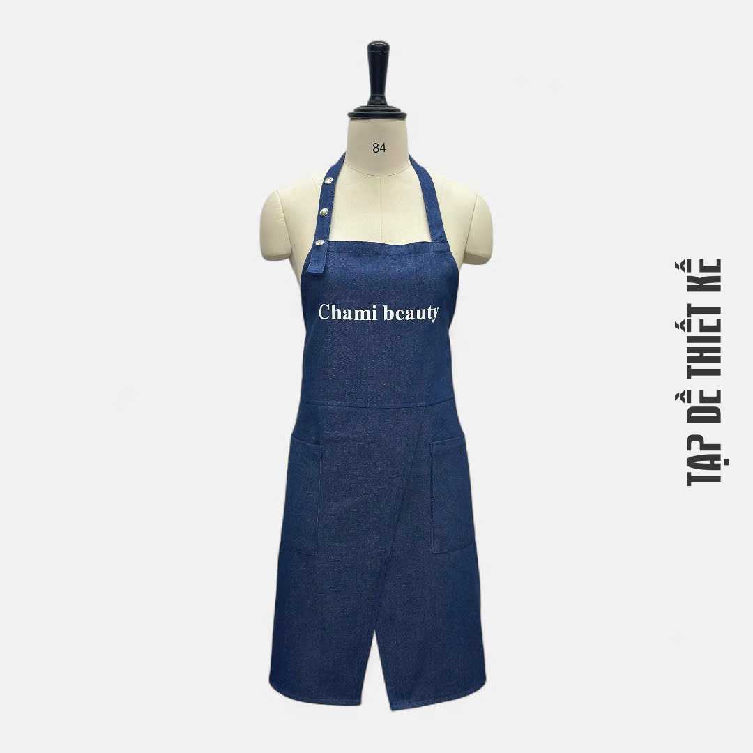 Tạp dề nail form dài dáng váy