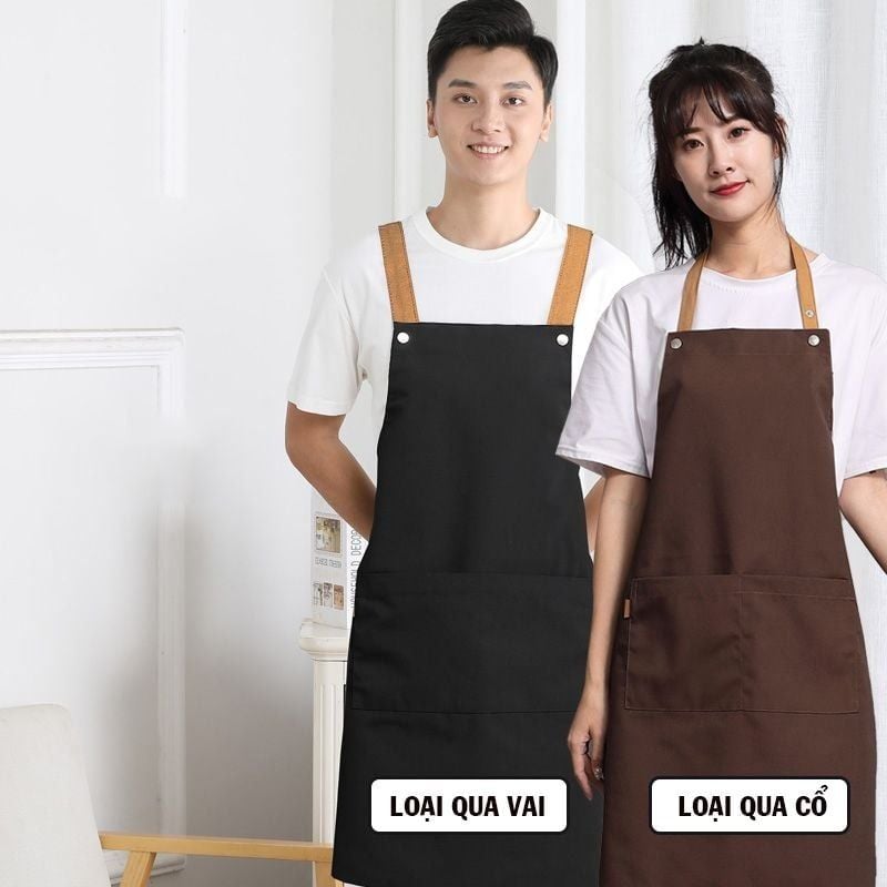 Mẫu tạp dề bếp nam – nữ cho nhà hàng.