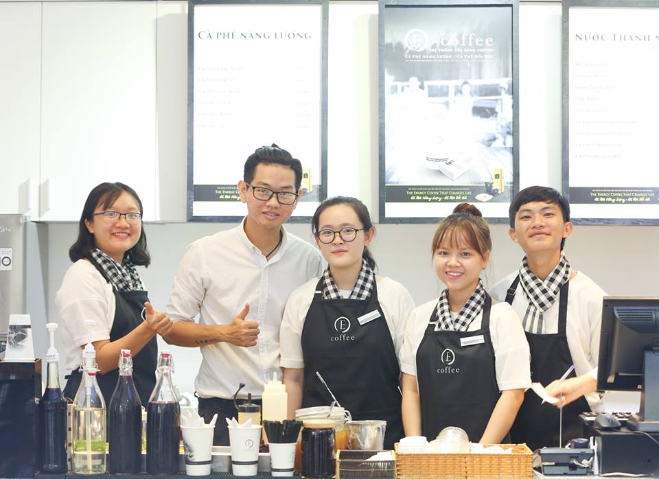 Mẫu tạp dề Trung Nguyên đẹp chuyên nghiệp