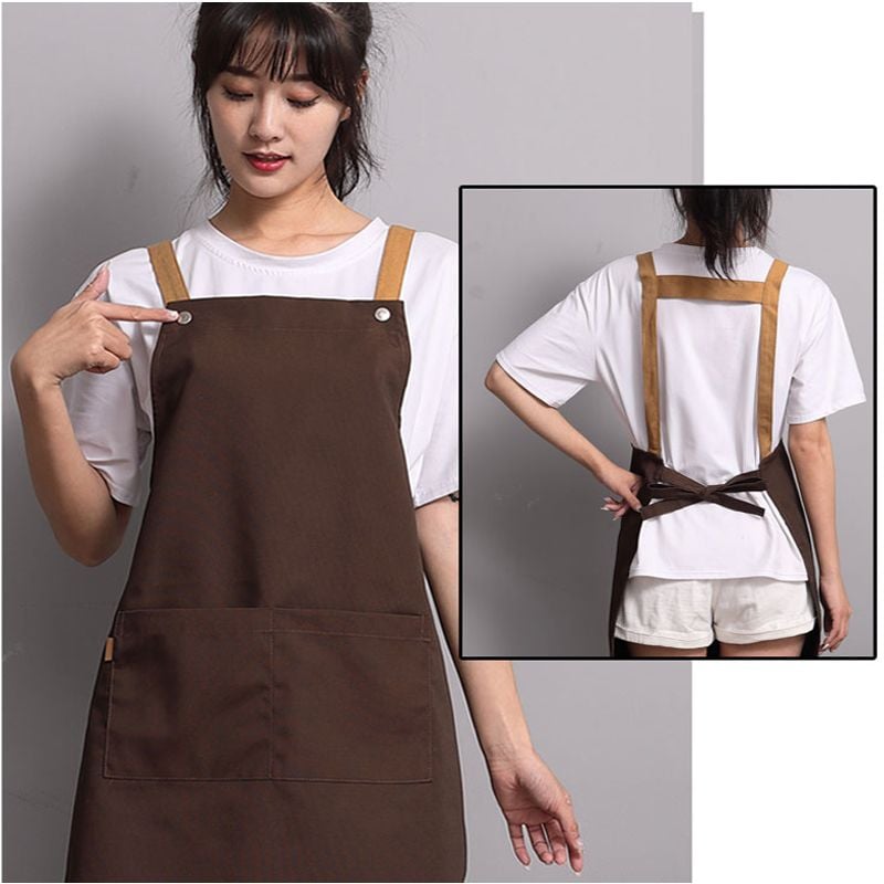 Mẫu tạp dề nail thêu tên – in logo sang trọng theo yêu cầu